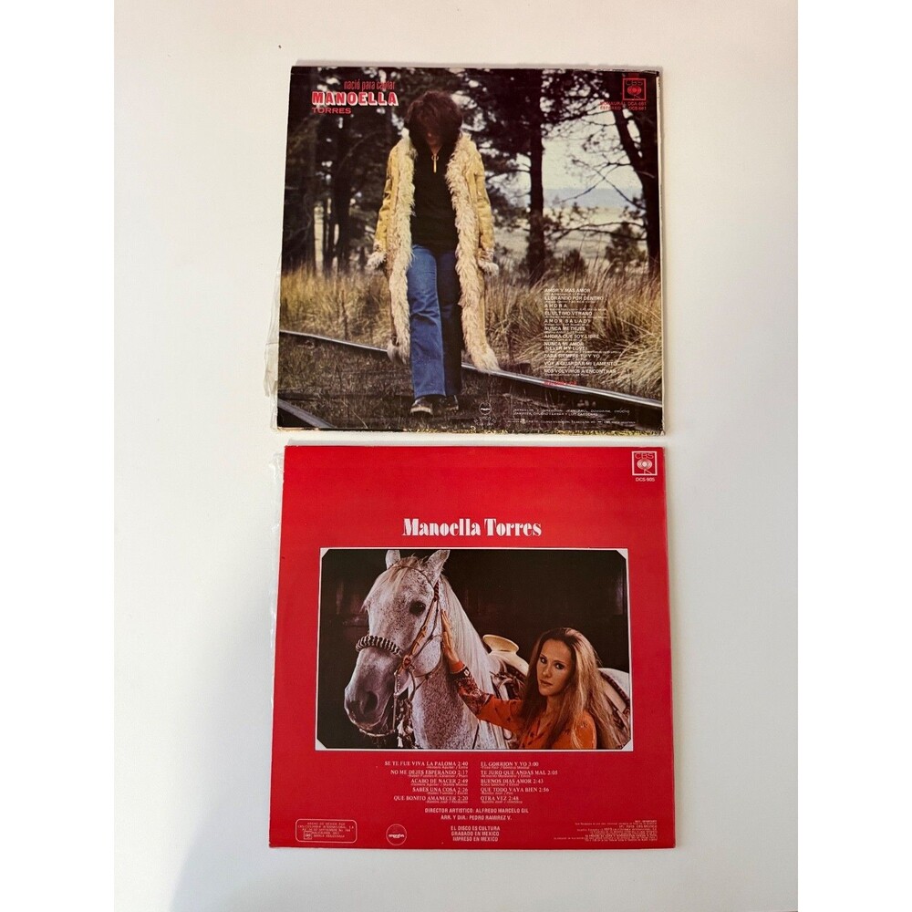 Manoella Torres Nacio Para Cantar / Fue Viva La Paloma LP Lot Import Mexico VG+